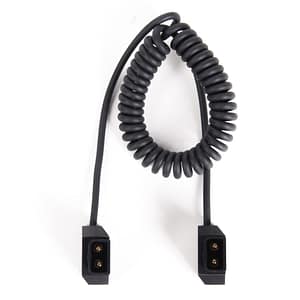 Andoer D-Tap männlich auf D-Tap männlich Spiralkabel 1m