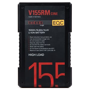 Bebob Rouge V155RM Cine 14.4V 155Wh V-Mount Li-Ion Battery with D-Tap and USB