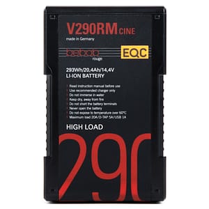 Bebob Rouge V290RM Cine 14.4V 293Wh V-Mount Li-Ion Battery with D-Tap and USB