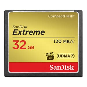 CF 32GB SanDisk Extreme 120MB/s UDMA7 Card