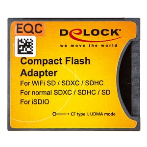 Delock Compact Flash CF Adapter for SD Cards
