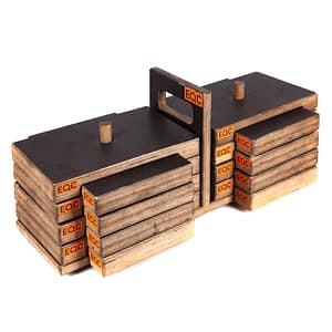 Set of 16 Halbe Basso Blöcke / Paganinis + Träger