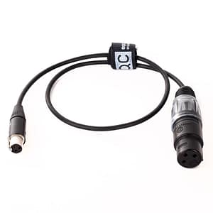 XLR3F > Mini XLR3F 0.5m Kabel