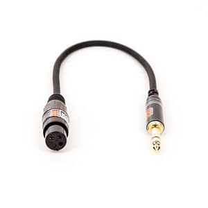 XLR Buchse >  6.3mm Stereo Stecker 20m Adapterkabel