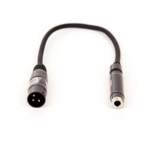 XLR Stecker > 6.3mm Stereo Buchse 20cm Adapterkabel